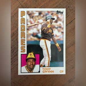 1984 Topps Tony Gwynn Padres Baseball Card